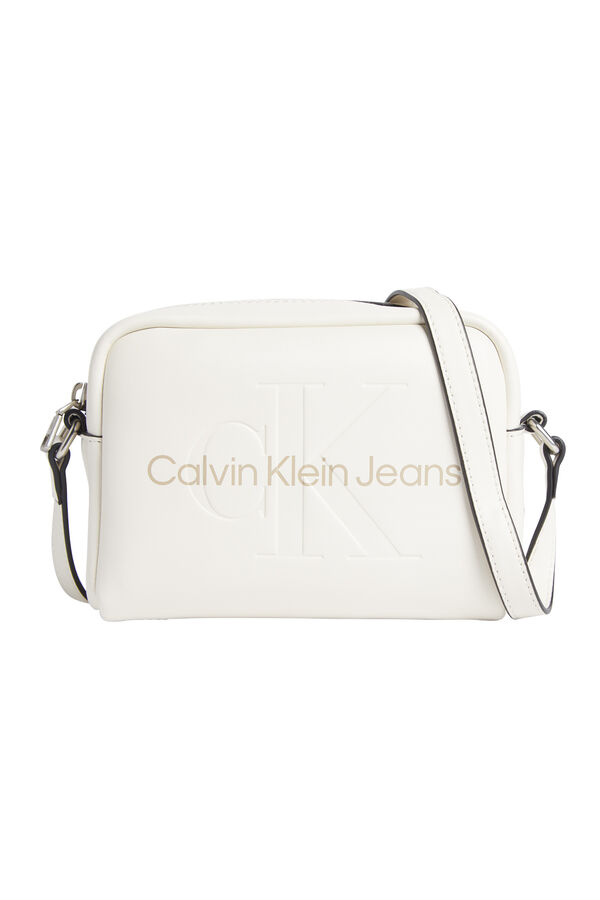 CK Jeans Umh&auml;ngetasche Sculpted Calvin Klein Jeans Damen  Wei&szlig;