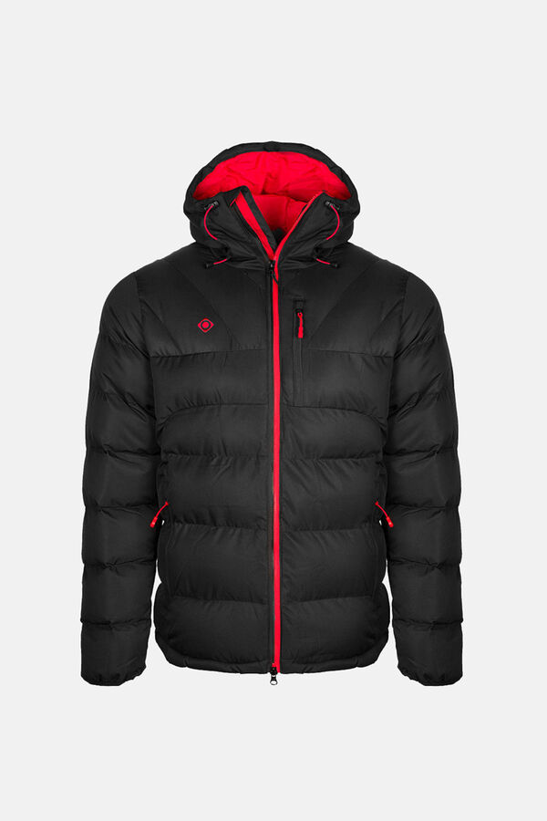 Izas Chaqueta rellena de fibra repelente al agua negro