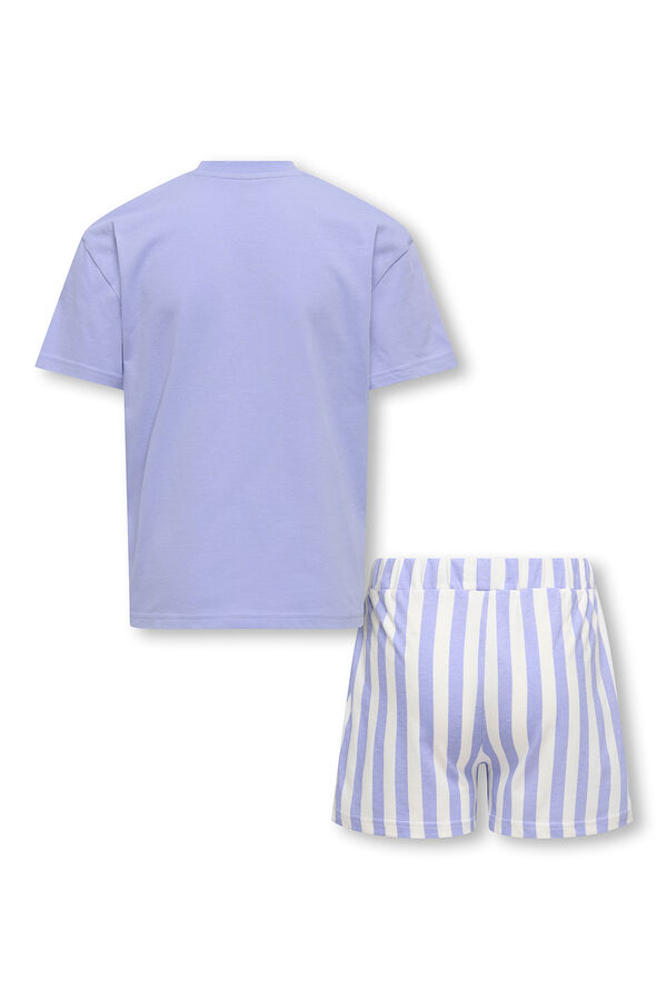 Only Girls Pijama con estampado delantero morado/lila