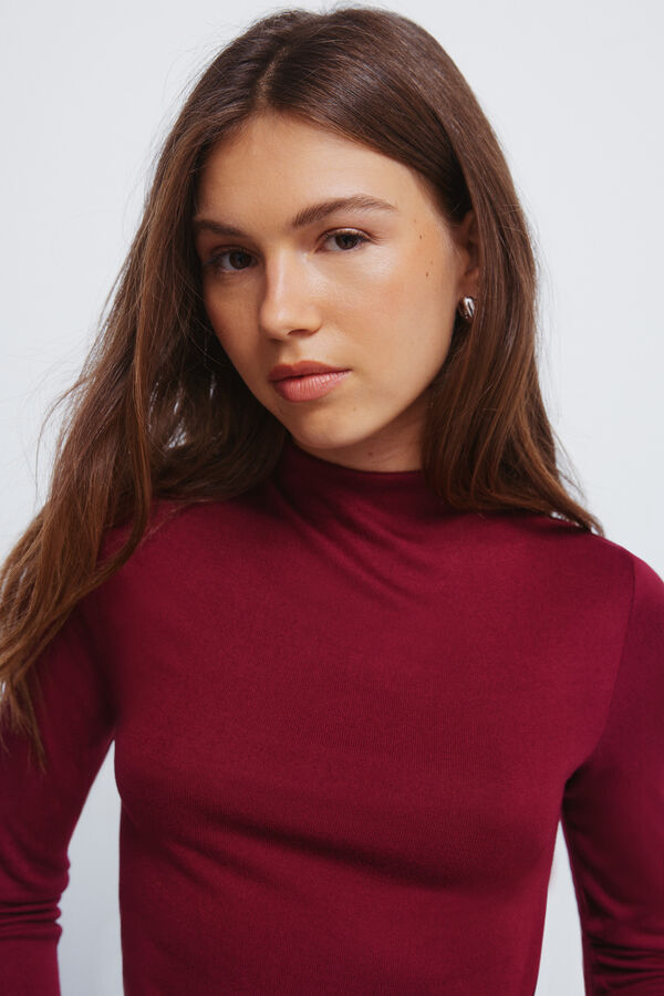 Springfield Majica sa mekim dodirom i Perkins kragna Bordo