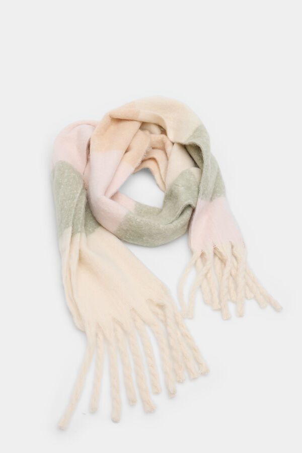 Springfield Bufanda rayas pasteles tostado