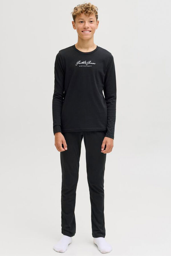 Jack & Jones Junior Set de pijama con logo negro