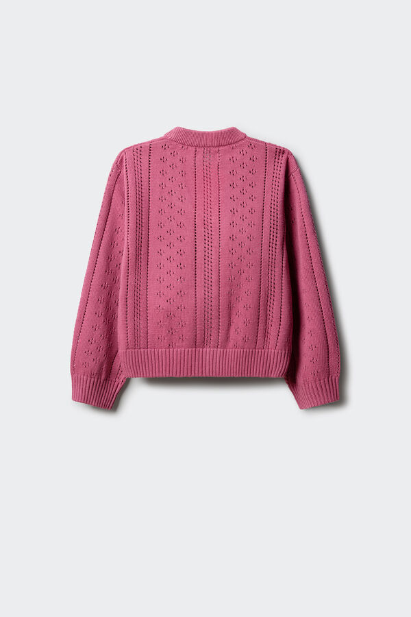 Springfield Kids Kardigan za devojčice od pletiva Ljubičasta