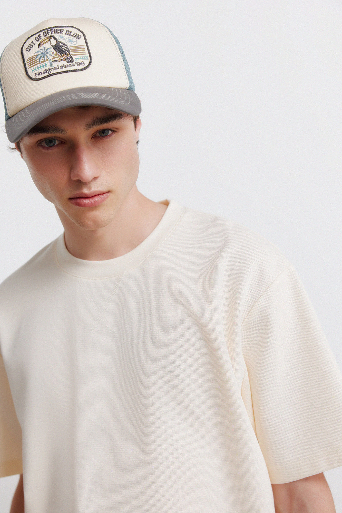 Springfield Majica sa vafl teksturom