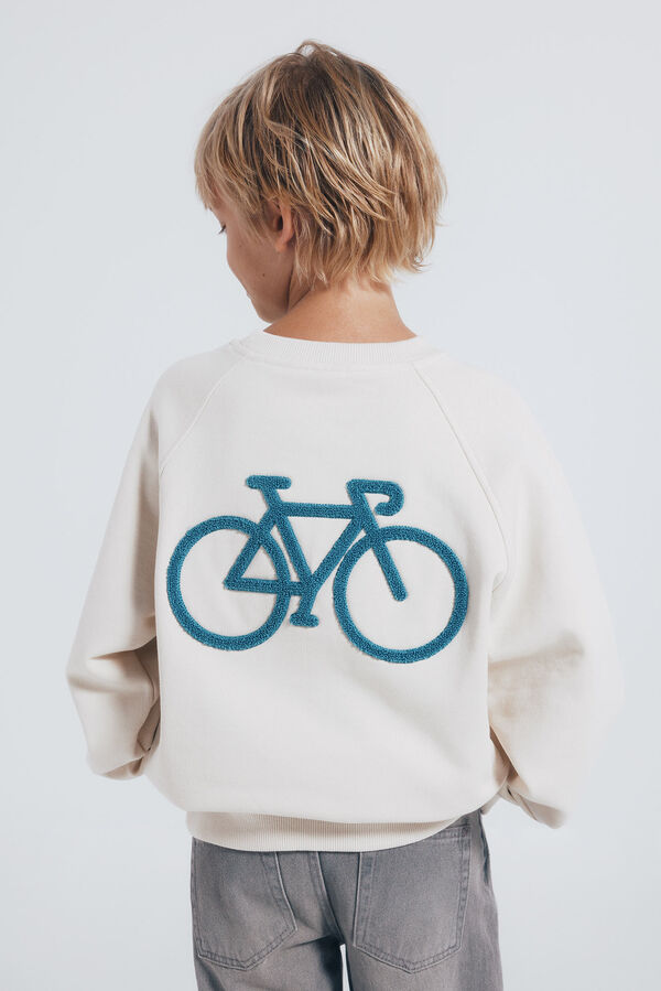 Springfield Kids Children's hood bike sweatshirt Bež