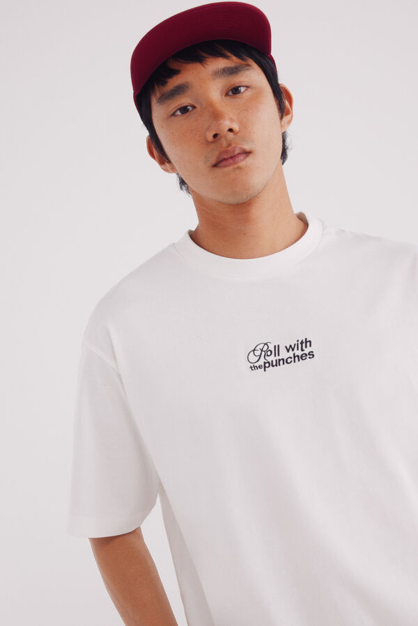 Springfield Roll with punches T-shirt Bež