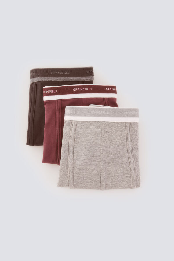 Springfield Pakovanje 3 komada udobnih bokserica Siva