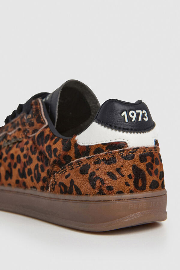 Pepe Jeans Zapatillas Estampado Animal Print marr&oacute;n
