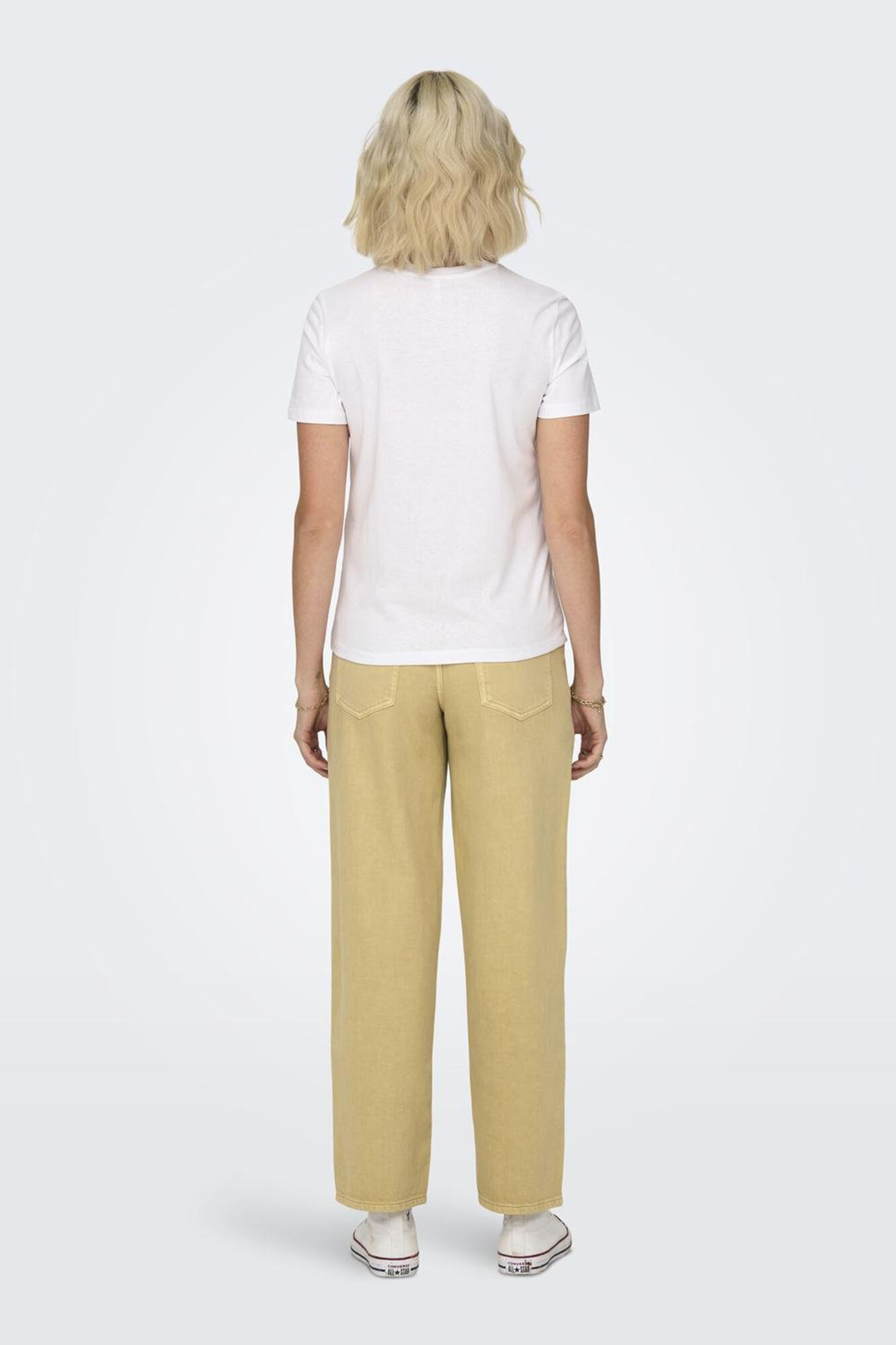 Only Camiseta de manga corta detalle bordados