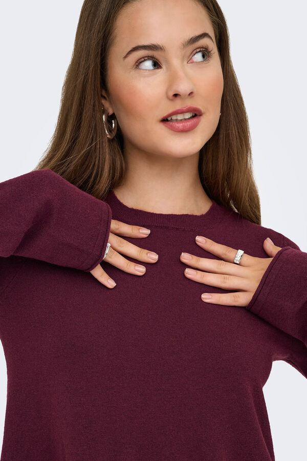 Only Short dress with long sleeve rózsaszín