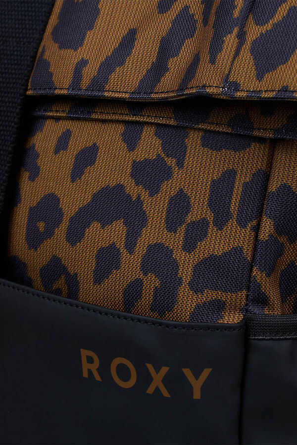 Roxy Mochila m&eacute;dia com fecho-&eacute;clair preto