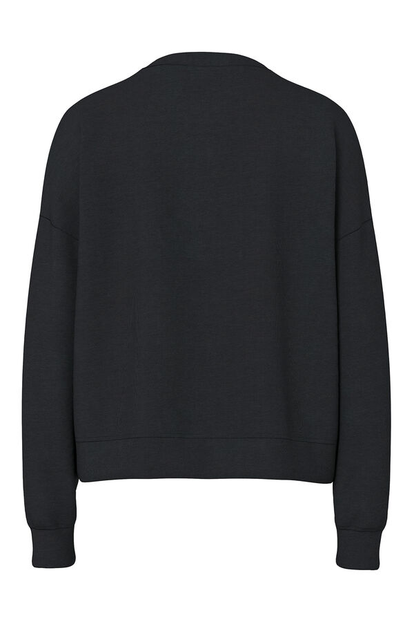 Pieces Sudadera basica negro