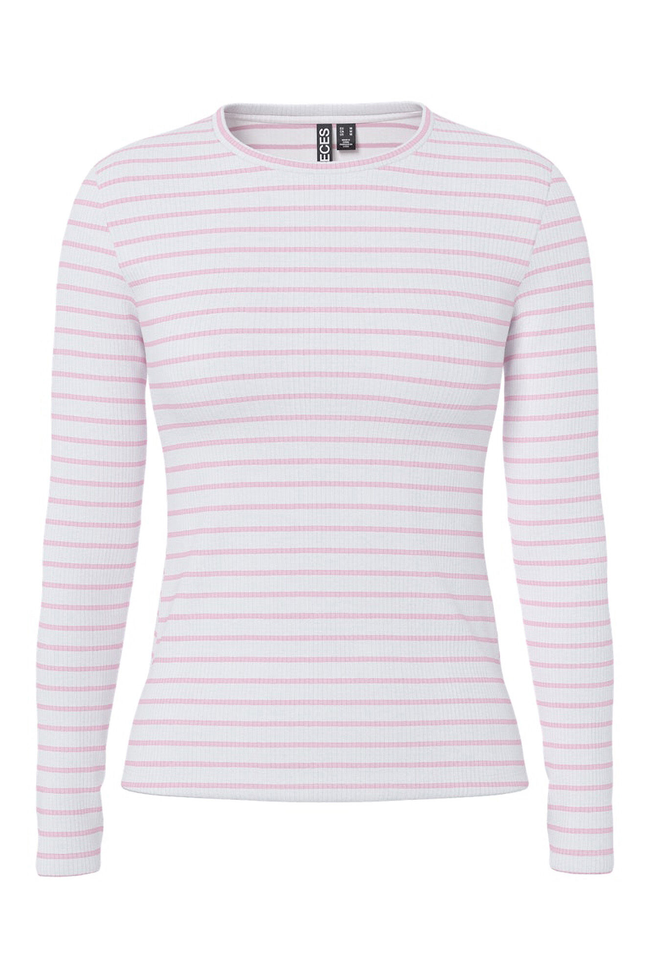 Pieces T-shirt riscas manga comprida