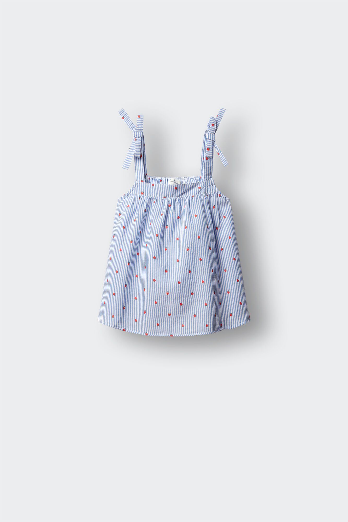 Springfield Kids Blusa sin mangas oxford fresas ni&ntilde;a