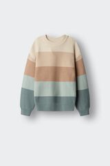 Springfield Kids Girls' thick striped jumper green