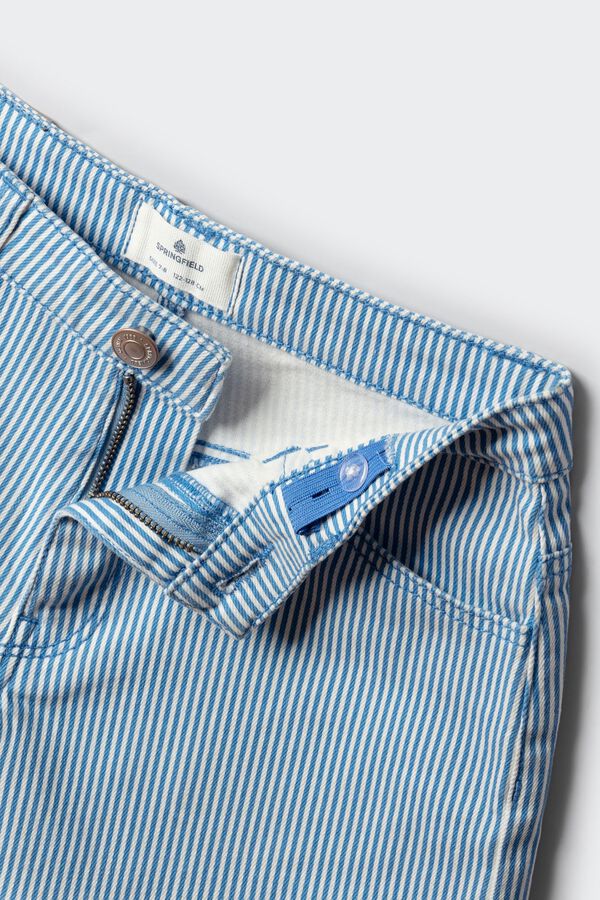 Springfield Kids Short &agrave; rayures bleu pour fille bleu