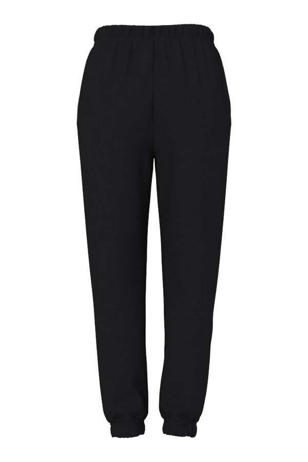 Pieces Cal&ccedil;a de moletom com estampa lateral preto