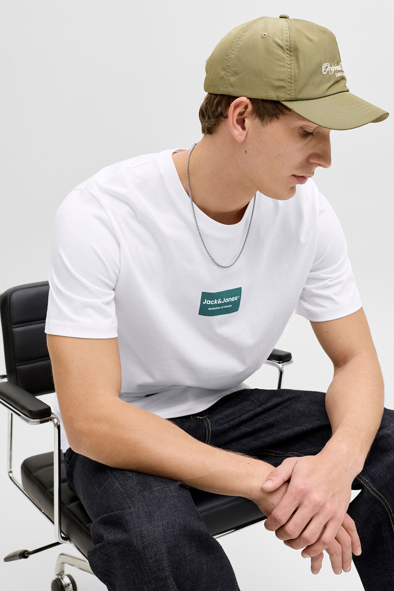 Jack & Jones T-shirt manga curta em algod&atilde;o