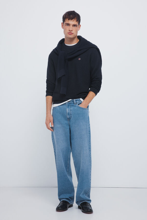 Springfield Džemper božićne strukture Plava