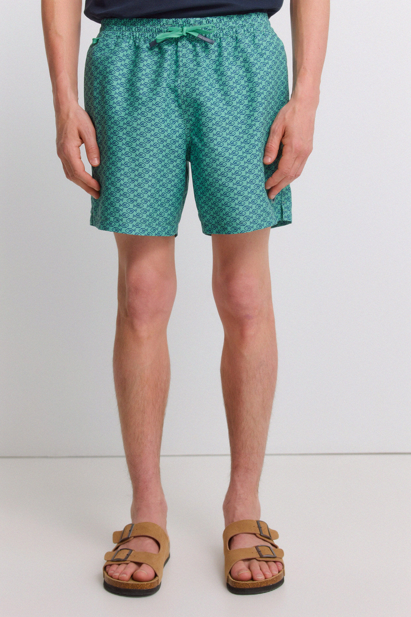 Springfield Ba&ntilde;ador estampado peces