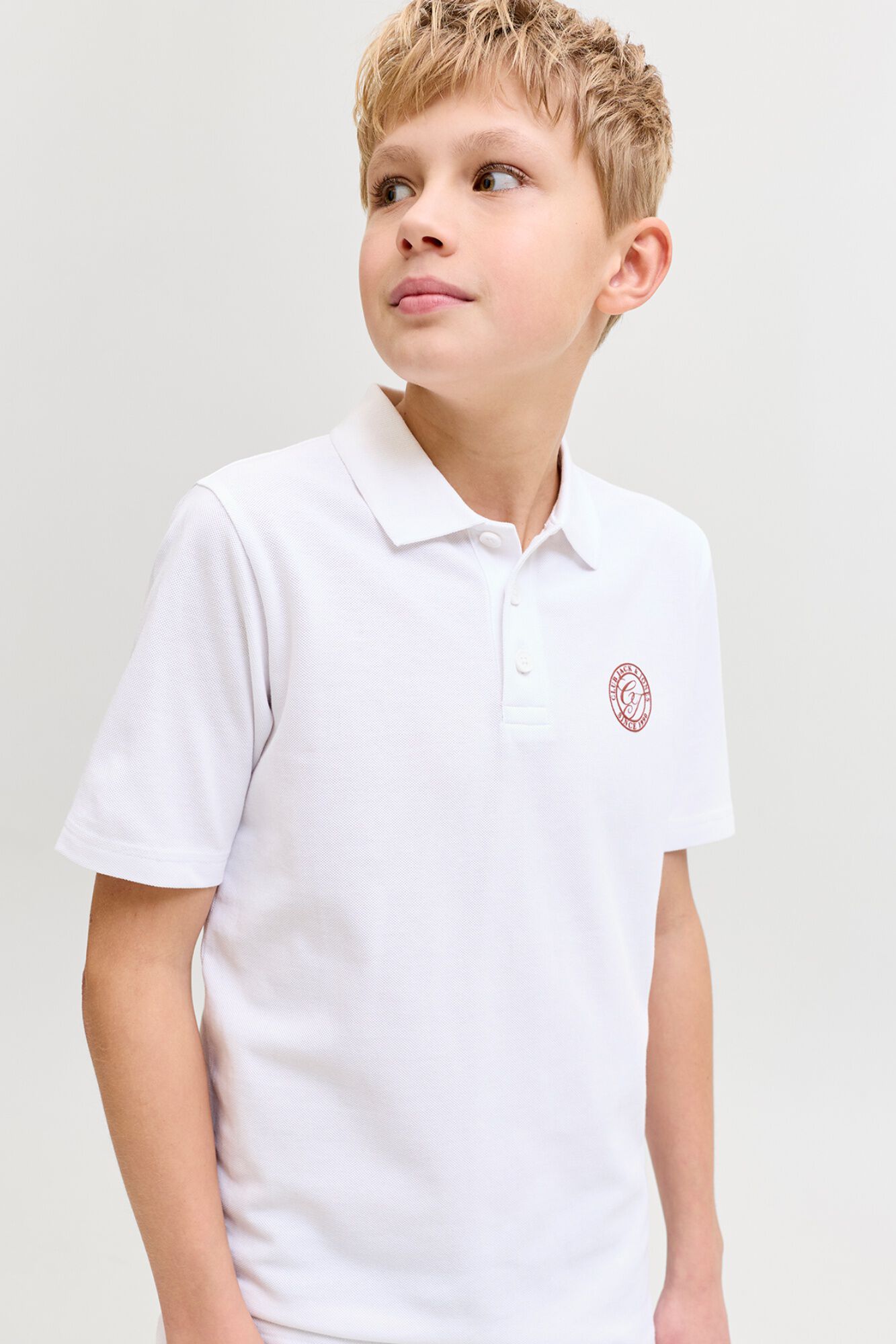 Jack & Jones Junior Polo de algod&atilde;o regular b&aacute;sico