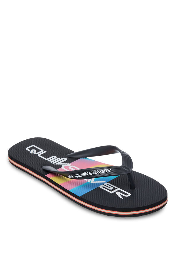 Quiksilver Chanclas con tira anat&oacute;mica negro