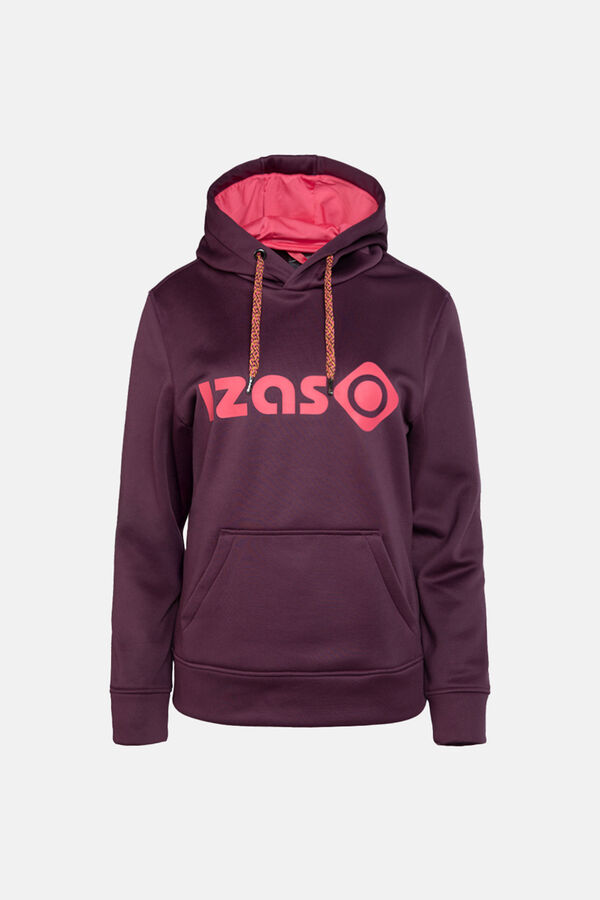 Izas Sudadera con capucha burdeos