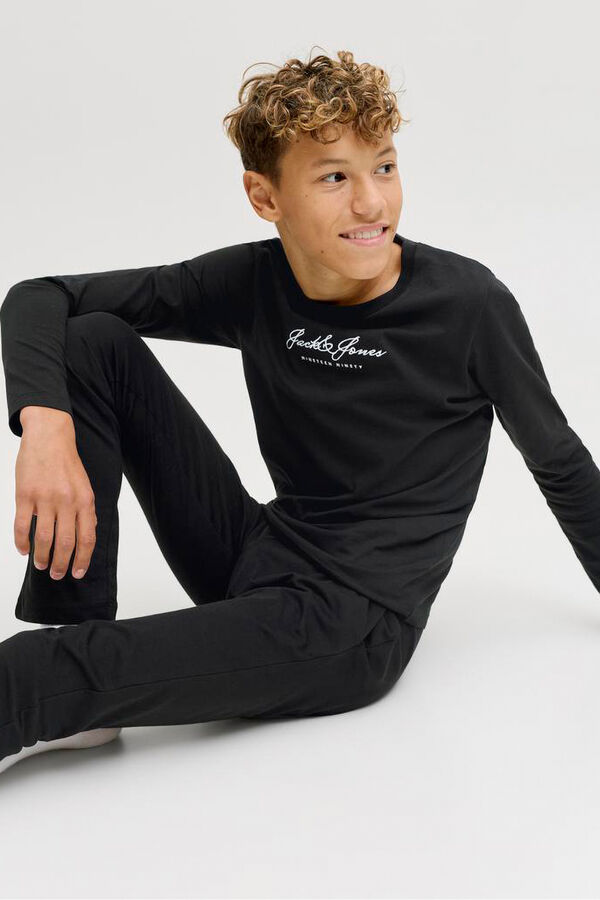 Jack & Jones Junior Set de pijama con logo negro