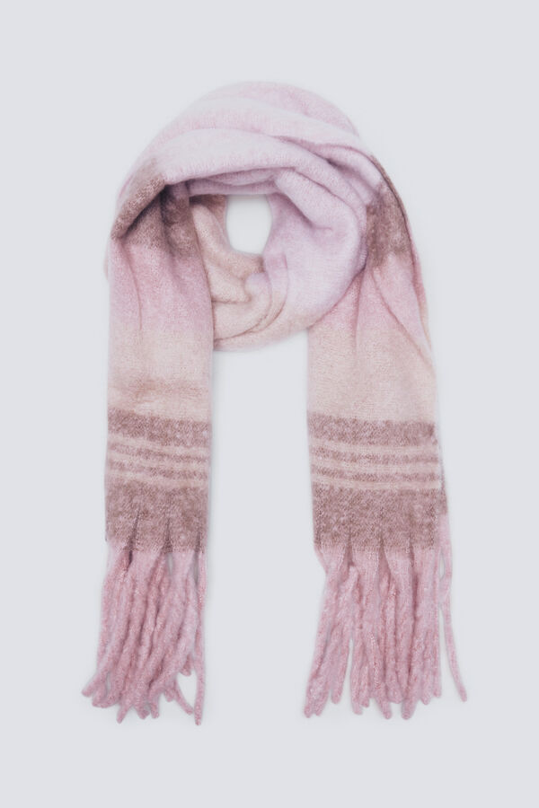 Springfield Ružičasti i ecru karirani &scaron;al Ružičasta