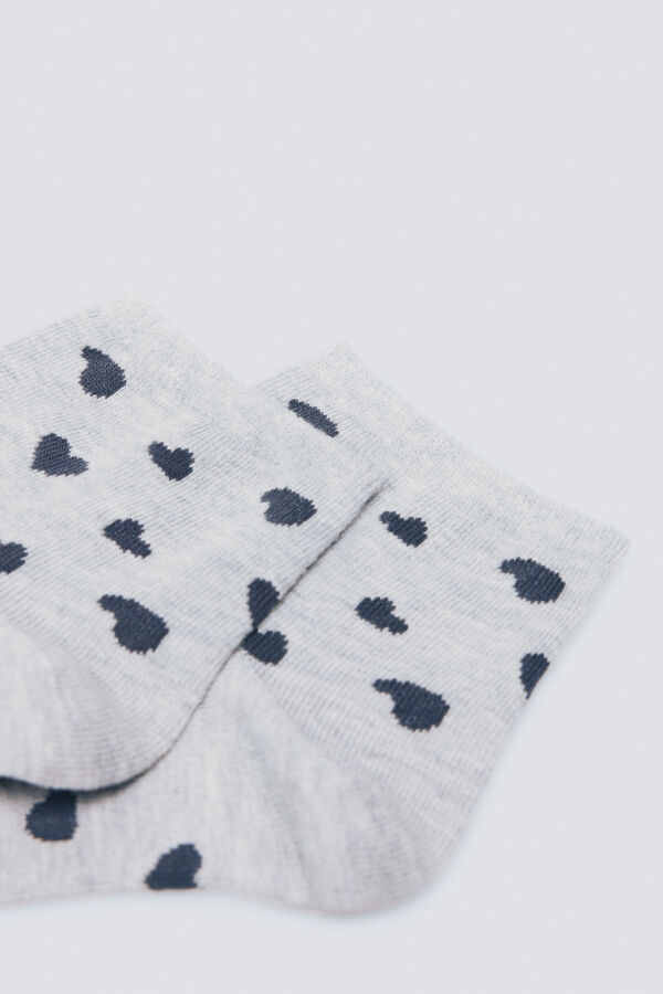 Springfield Kratke čarape u obliku srca Siva
