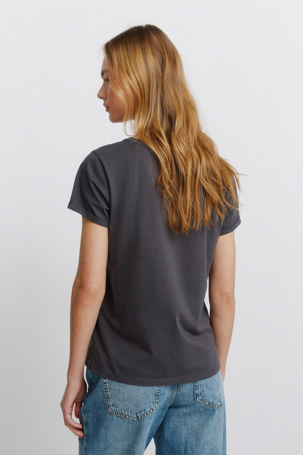 Springfield Majica sa kratkim rukavima "Pink panther" Siva