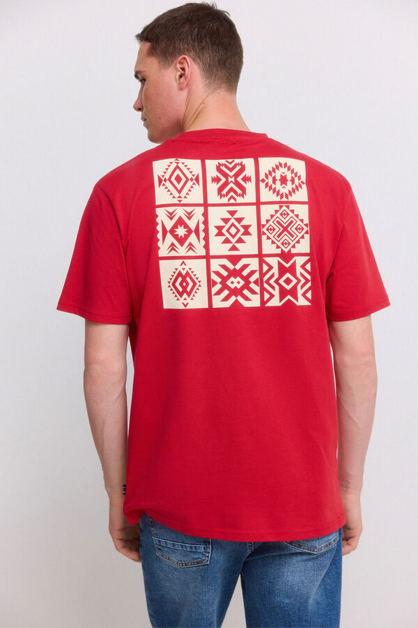 Springfield T-shirt ethnic vermelho vermelho