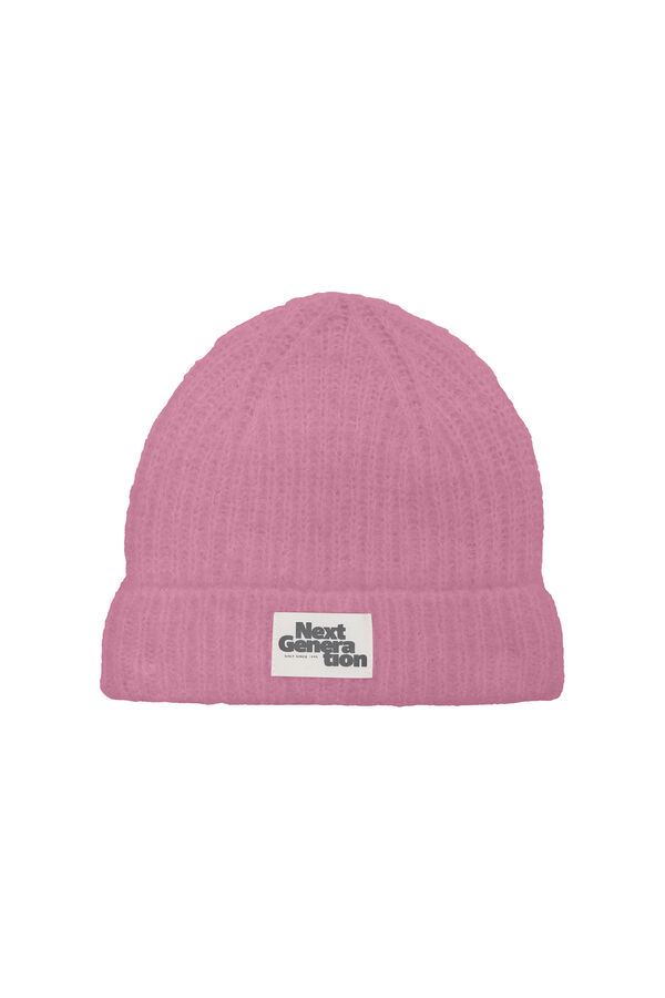 Only Girls Gorro de malha rosa
