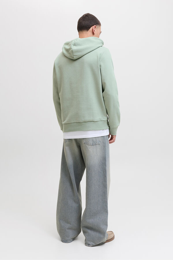 Jack & Jones Sudadera regular fit estampada verde