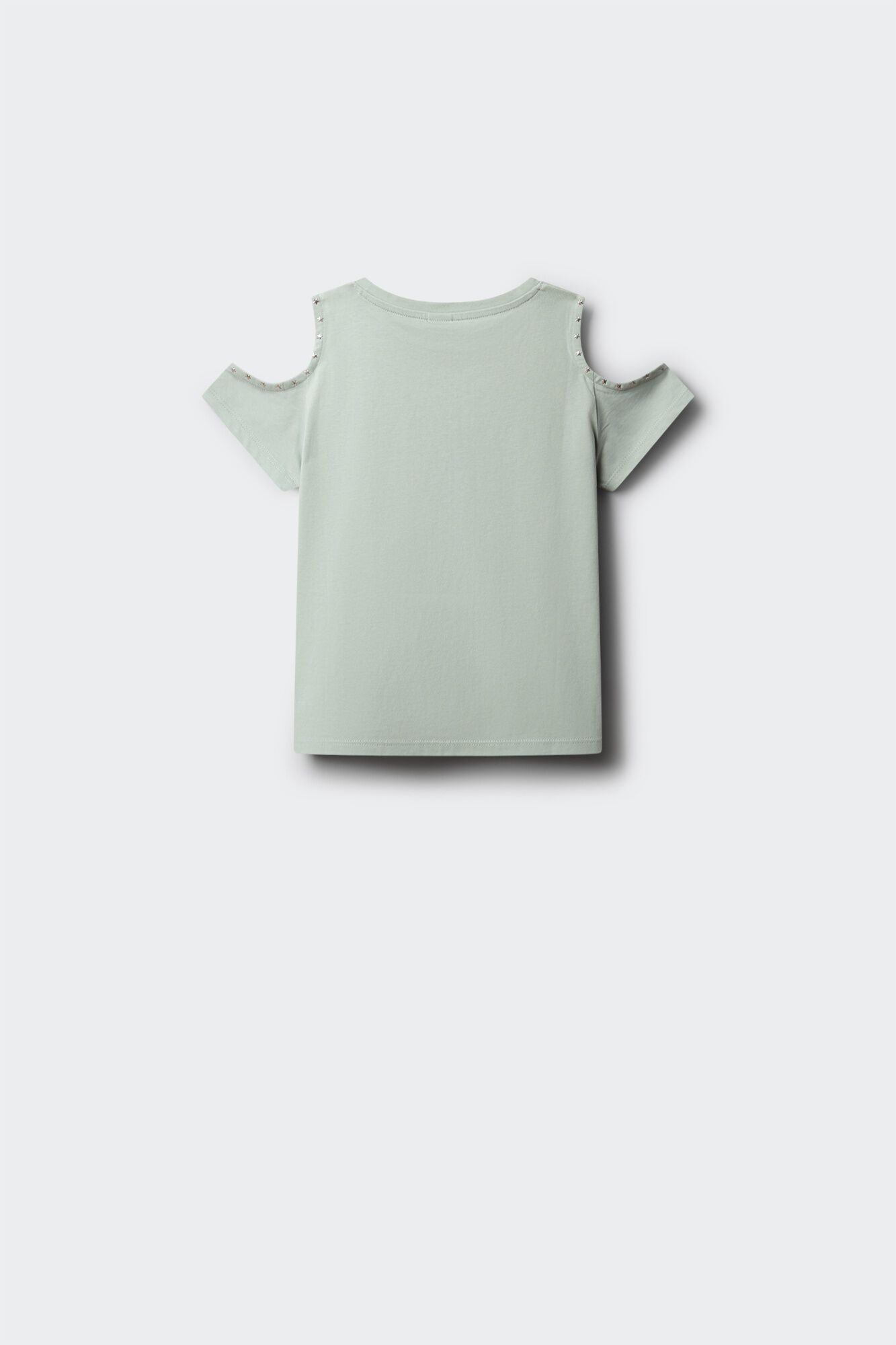 Springfield Kids Majica kratkih rukava za devojčice sa otvorenim ramenima i nitnama