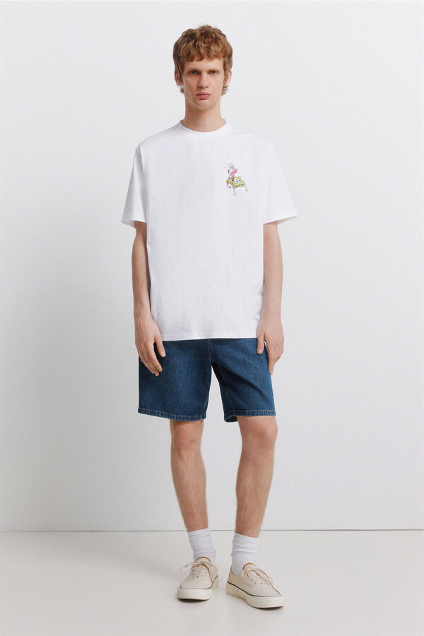 Springfield Camiseta Bob Esponja blanco