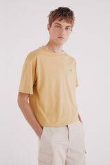 Springfield Camiseta b&aacute;sica cuello redondo amarillo