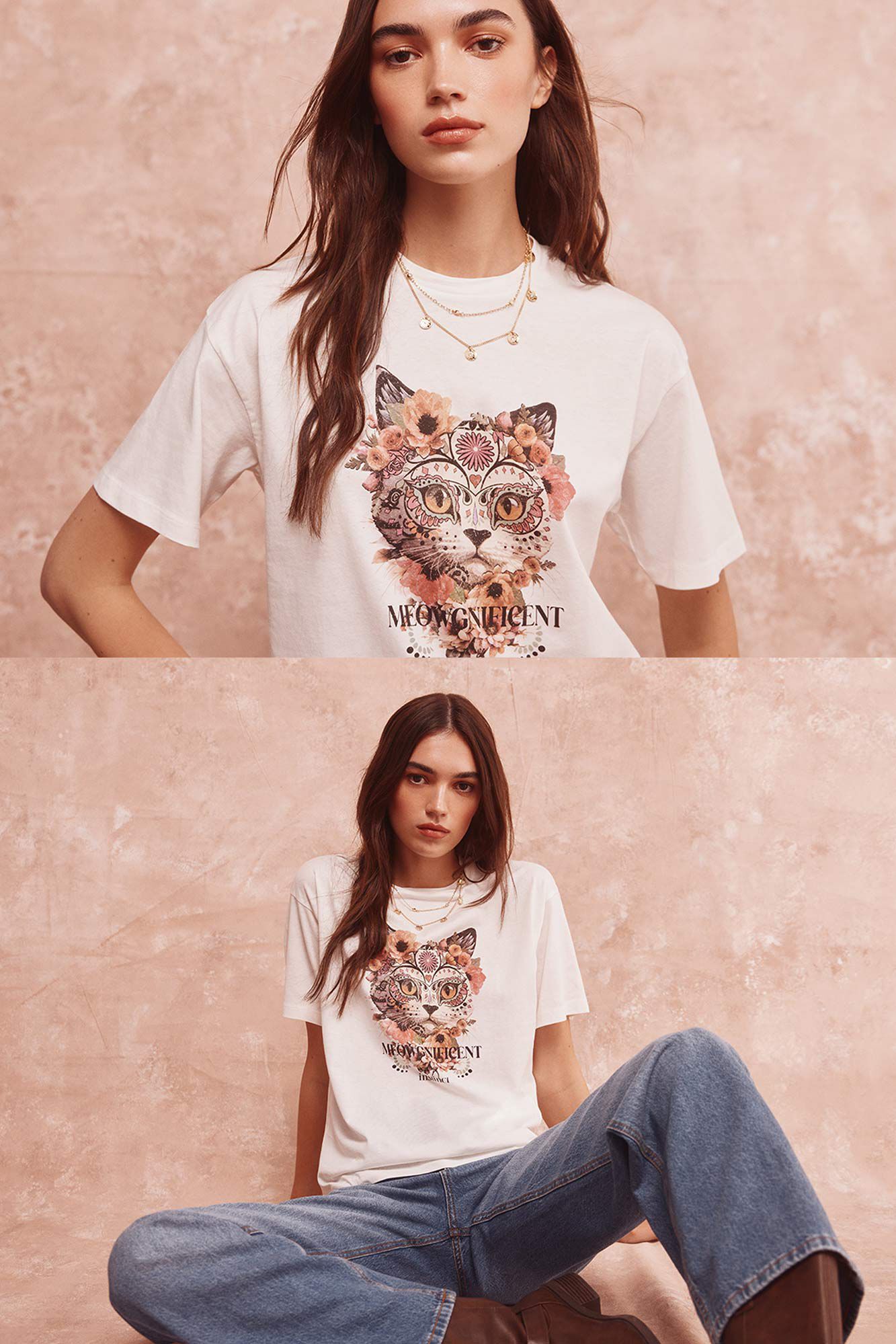 Springfield Camiseta "Meowgnificent"