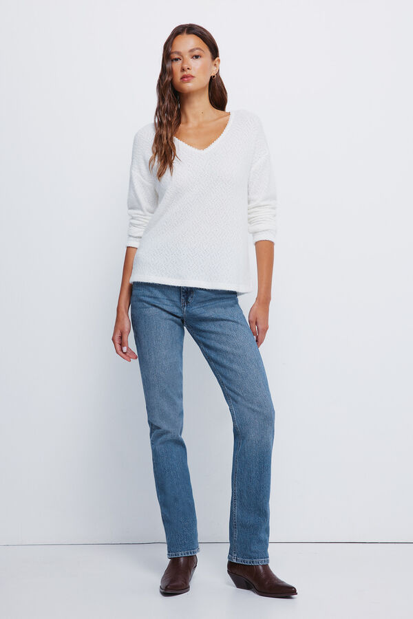 Springfield Džemper okrugli izrez Print