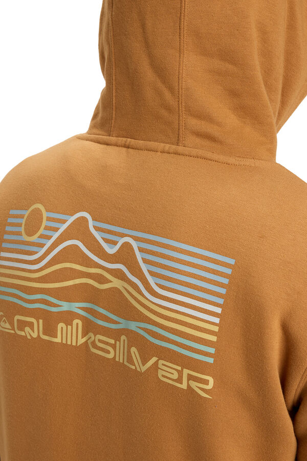 Quiksilver Light Waves - Sudadera con capucha para hombre beige