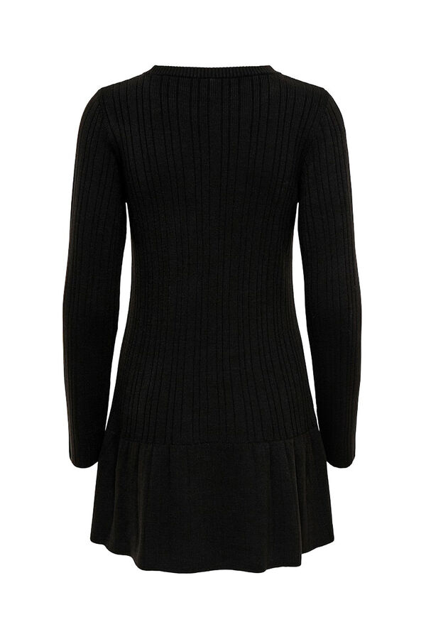 Only Vestido curto com folho preto