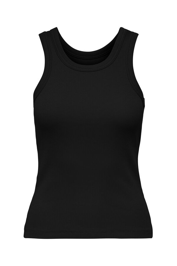 Only Top canal&eacute; sin mangas negro