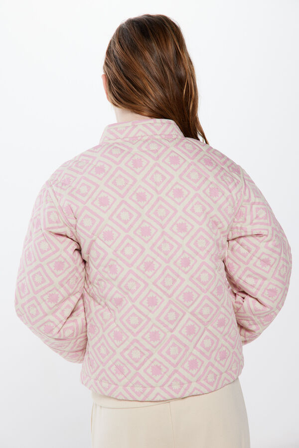 Springfield Girls' printed jacket pink