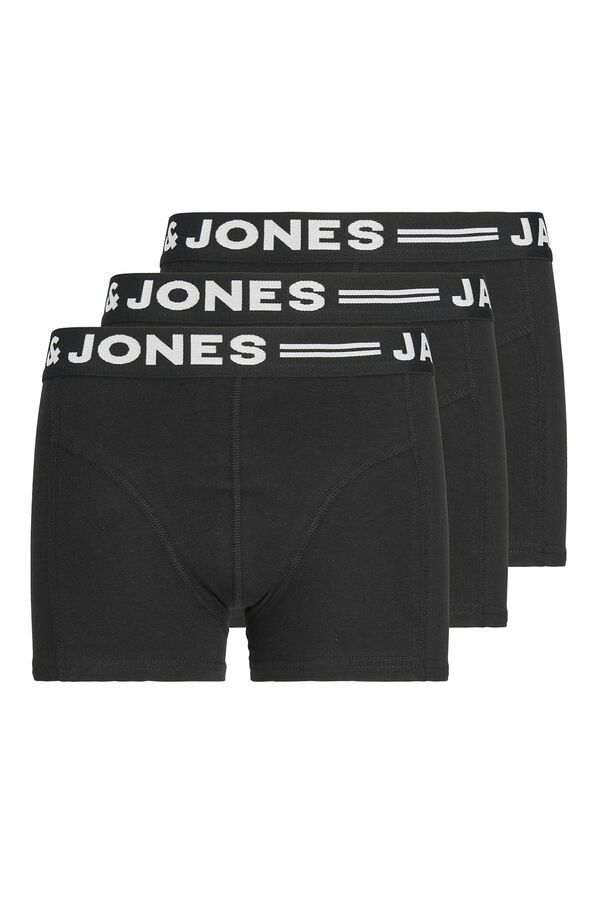 Jack & Jones Junior Pack 3 boxer negro