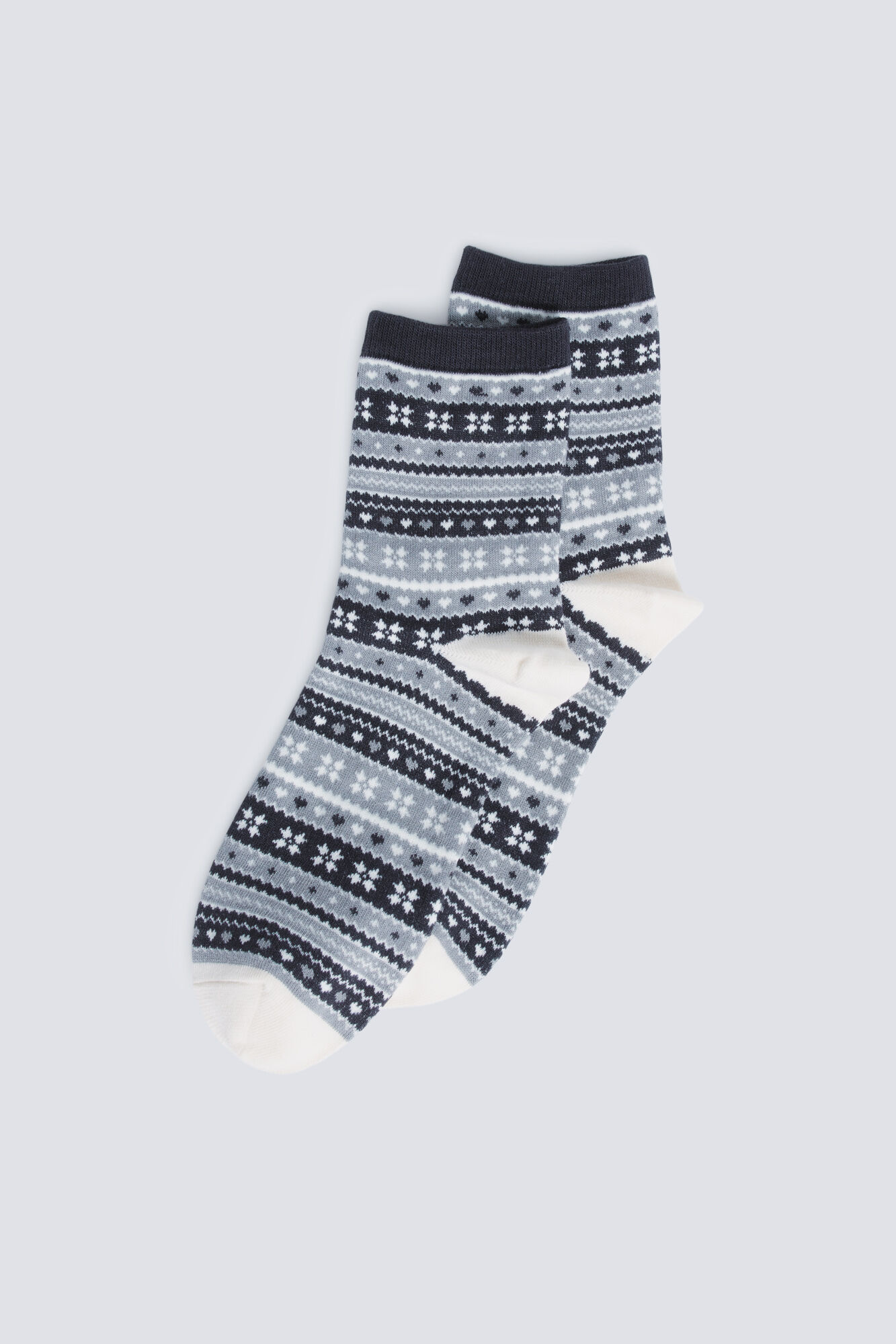 Springfield Duge čarape sa žakardom i bordurama