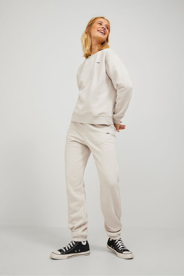 Jack & Jones Sweatshirt de gola redonda tradicional cinzento