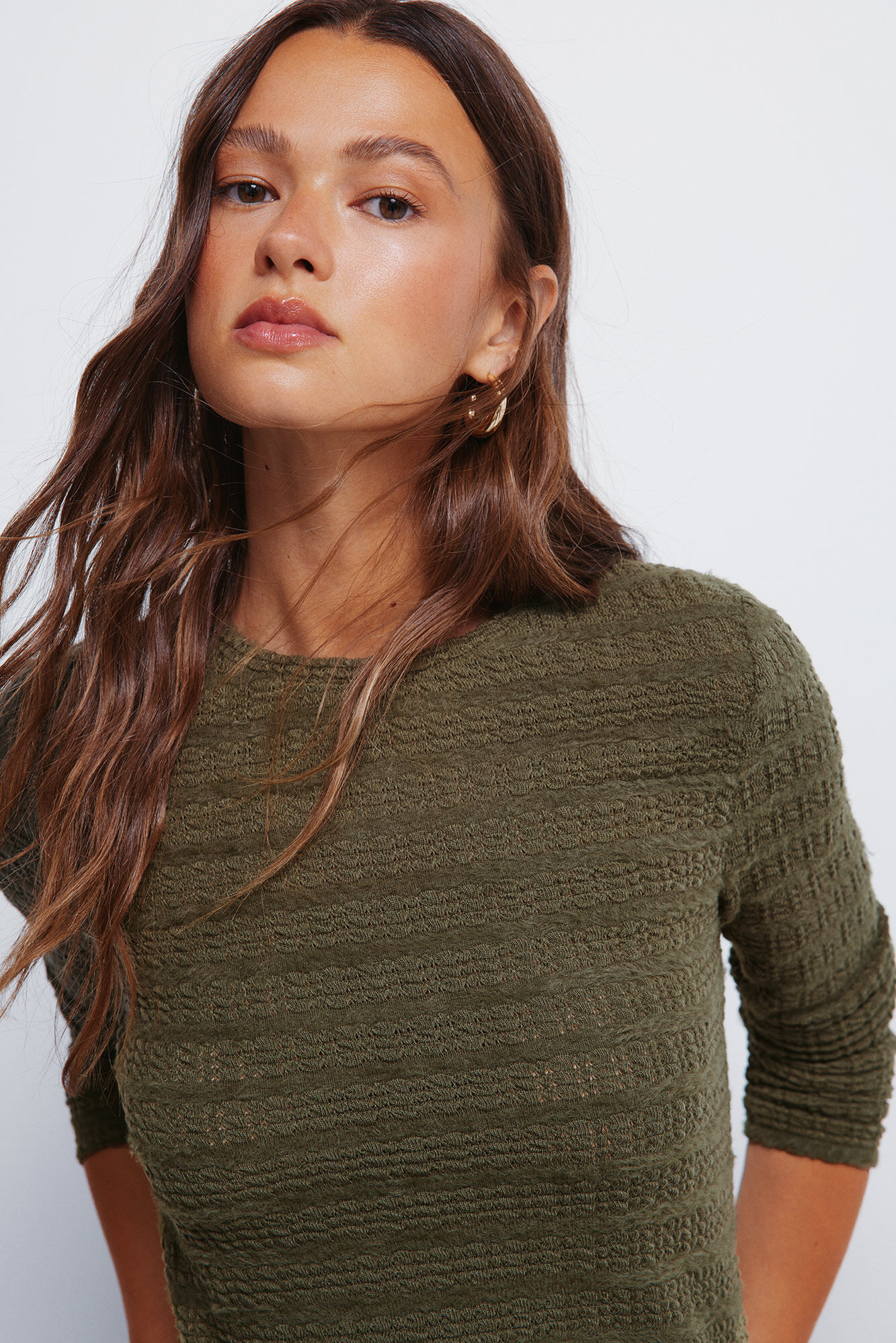 Springfield Džemper od &scaron;enila sa strukturom