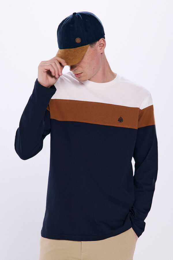 Springfield Cut long sleeve t-shirt beige