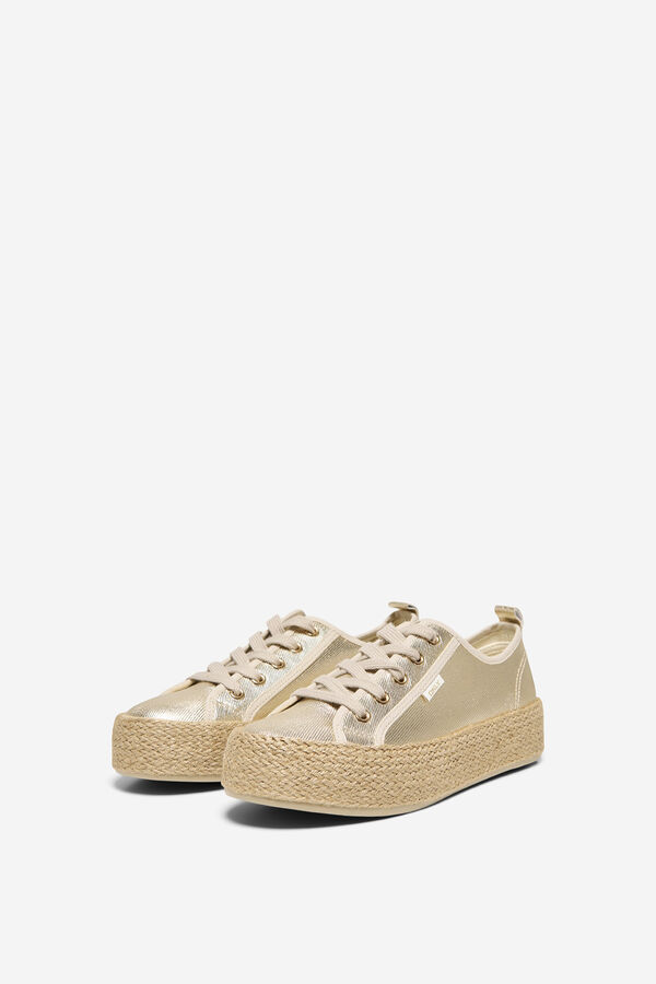 Only Jute platform low sneaker imprim&eacute;
