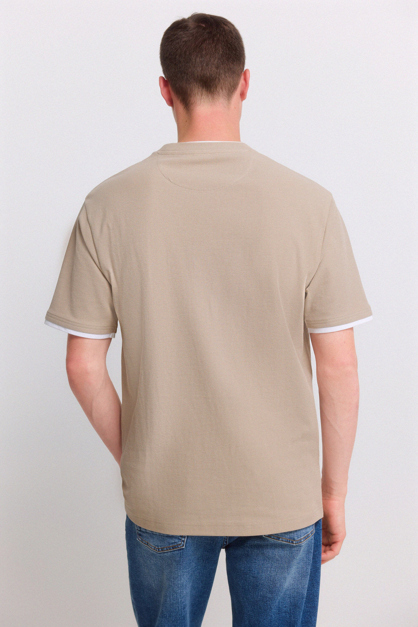 Springfield Camiseta waffle doble